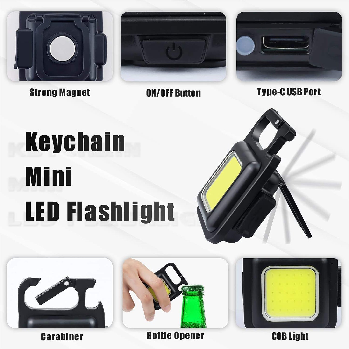 Multifunctional Mini COB Work Light TYPE-C