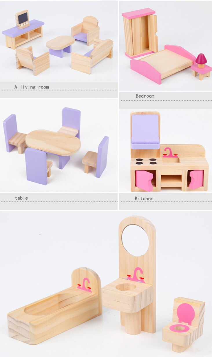 Wooden Play Furniture Toys