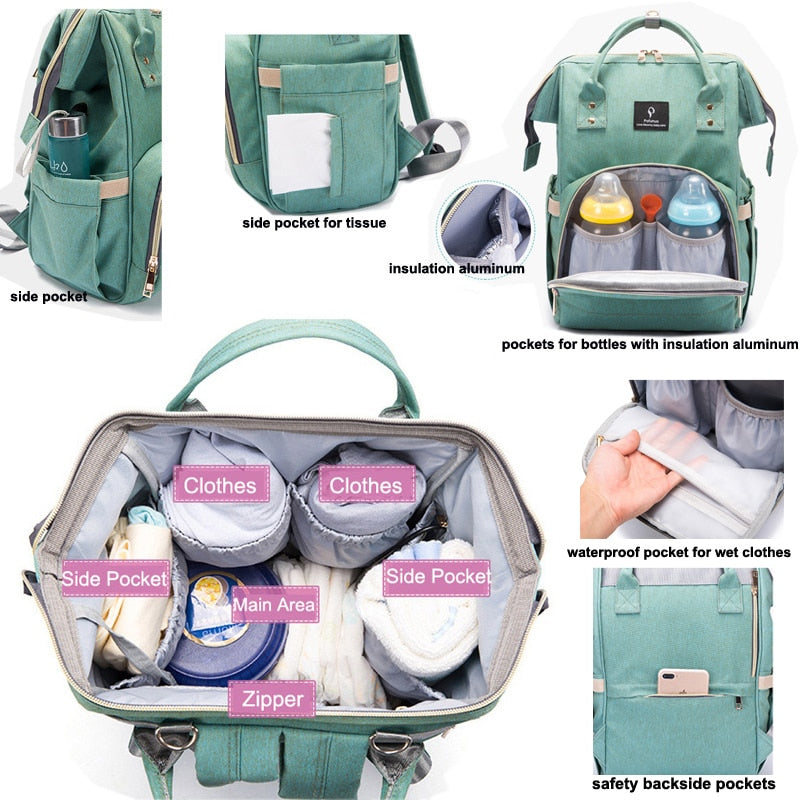 Diaper Bag- USB Large