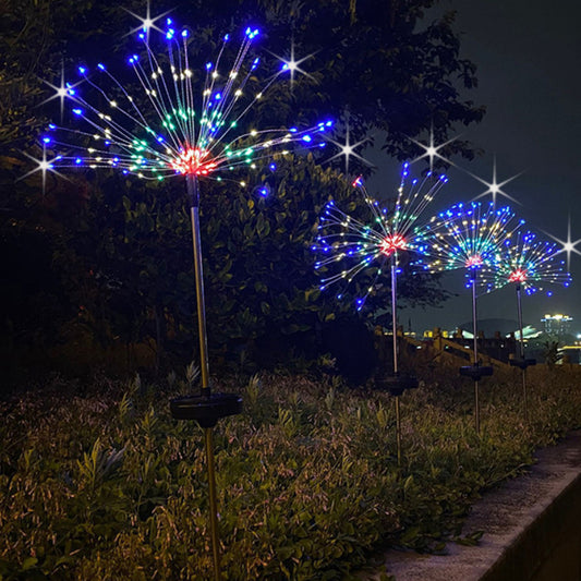 LED Solar Ground Fireworks- Outdoor Lights