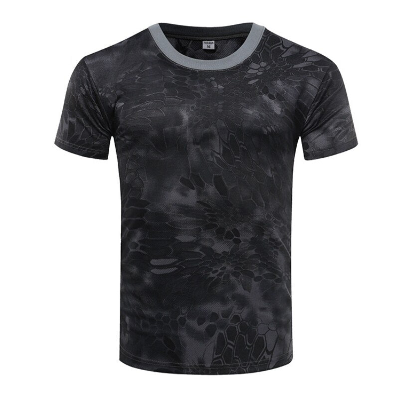 Camouflage Tactical Shirt Short Sleeve Men's