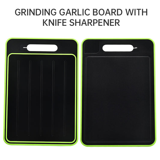 Double Sided Cutting Board -with Sharpener