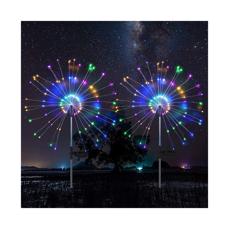 LED Solar Ground Fireworks- Outdoor Lights