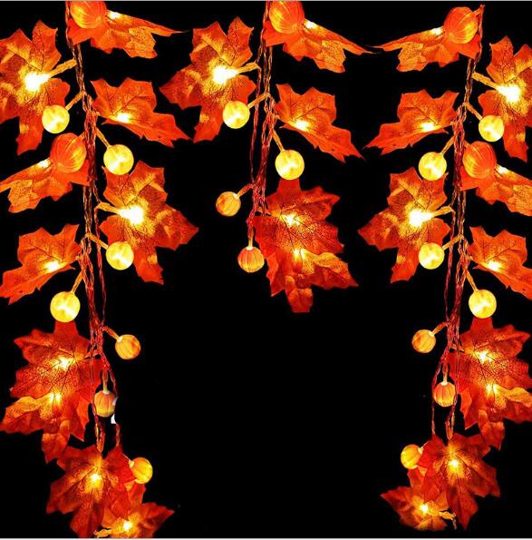 Maple Pumpkin Light String x 3m