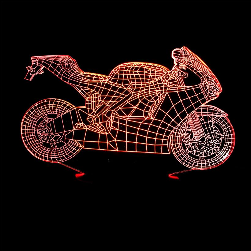 Creative Motorcycle -Model Light- 3D Illusion