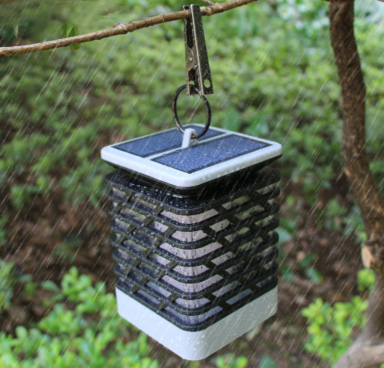 Square New Solar Flame Garden Lamp- Waterproof