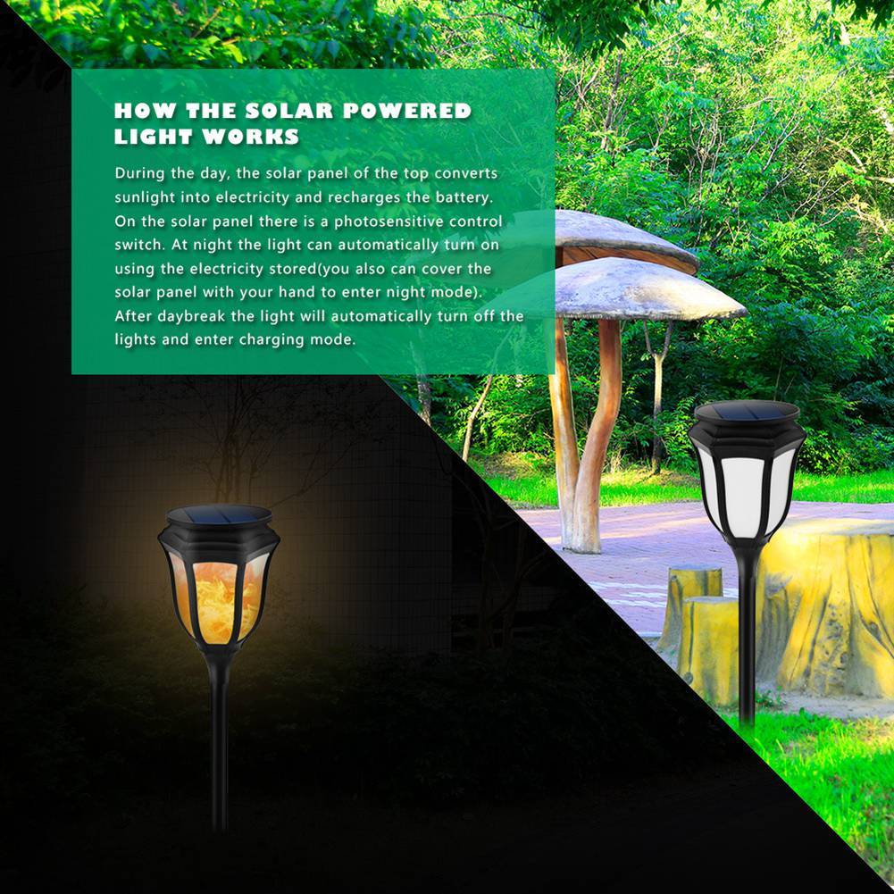 Solar Path Torch Light Waterproof