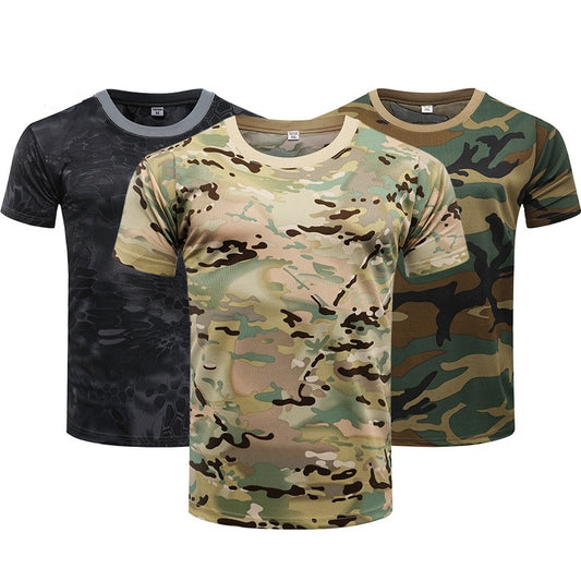 Camouflage Tactical Shirt Short Sleeve Men's