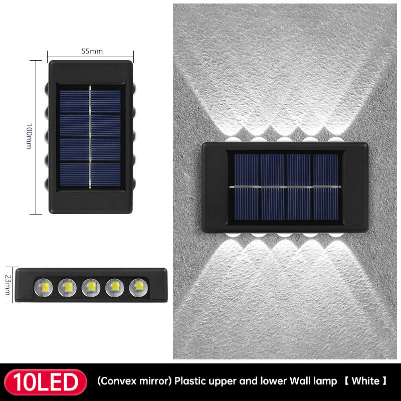 Solar Dual Head- Wall Lamp Outdoors