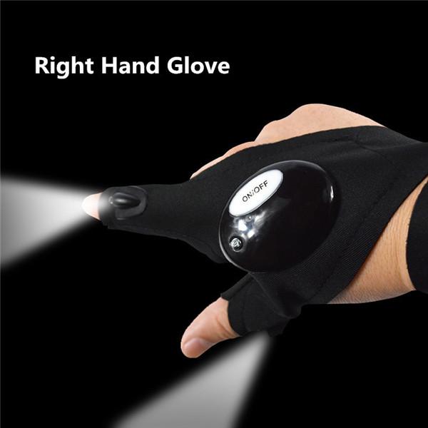 Fingerless Fishing LED Glove