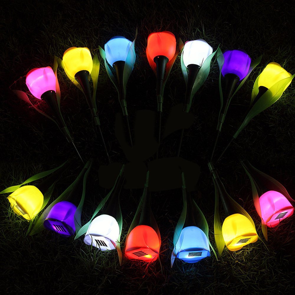 Solar lawn lamp LED - 7 Colors