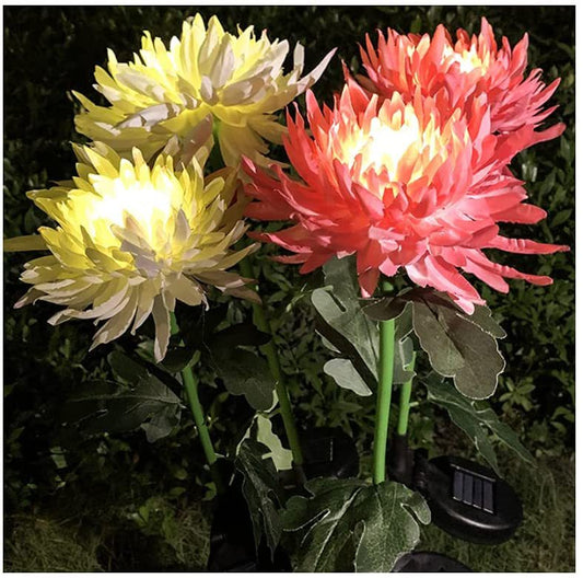 New Solar Chrysanthemum Lamps -Outdoors