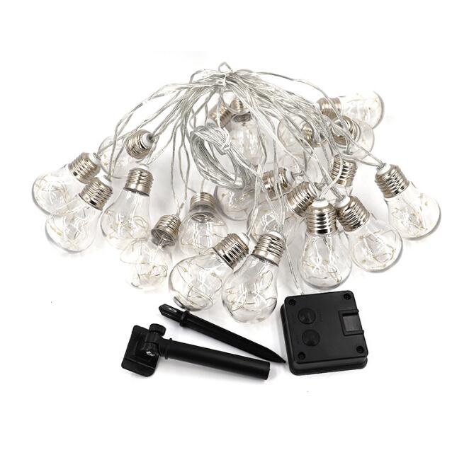 Solar Bulb Copper Wire String Light- 5m