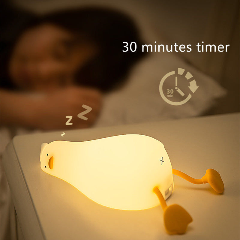 Lying Flat Duck Night Light