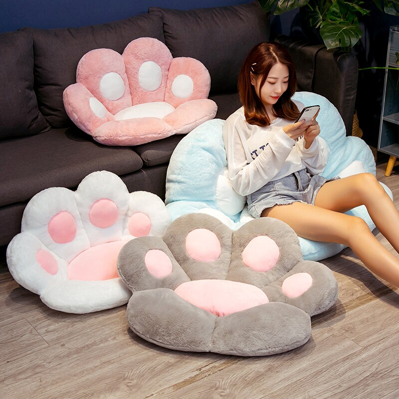 Soft Paw Pillow Animal Seat Cushion