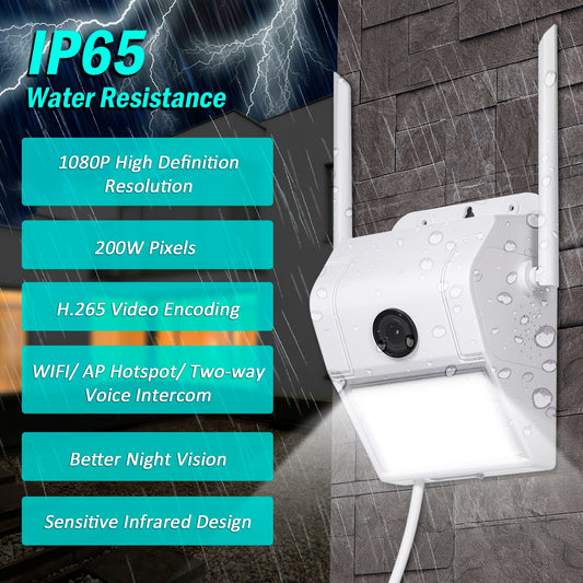 WI-FI Wireless Surveillance Light- Webcam