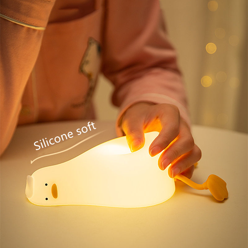 Lying Flat Duck Night Light