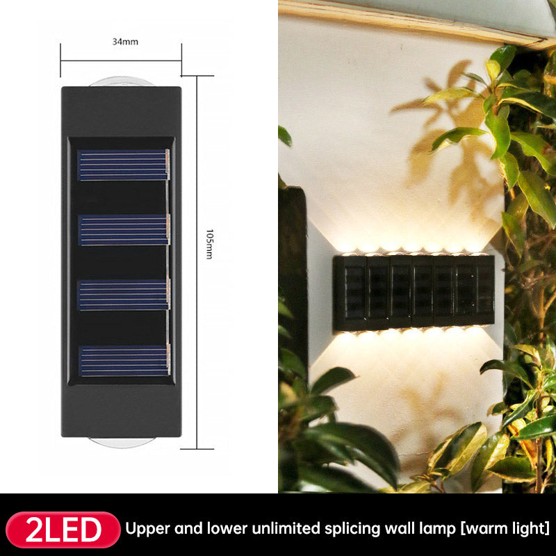 Solar Dual Head- Wall Lamp Outdoors