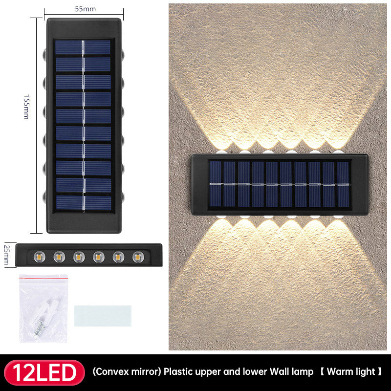 Solar Dual Head- Wall Lamp Outdoors