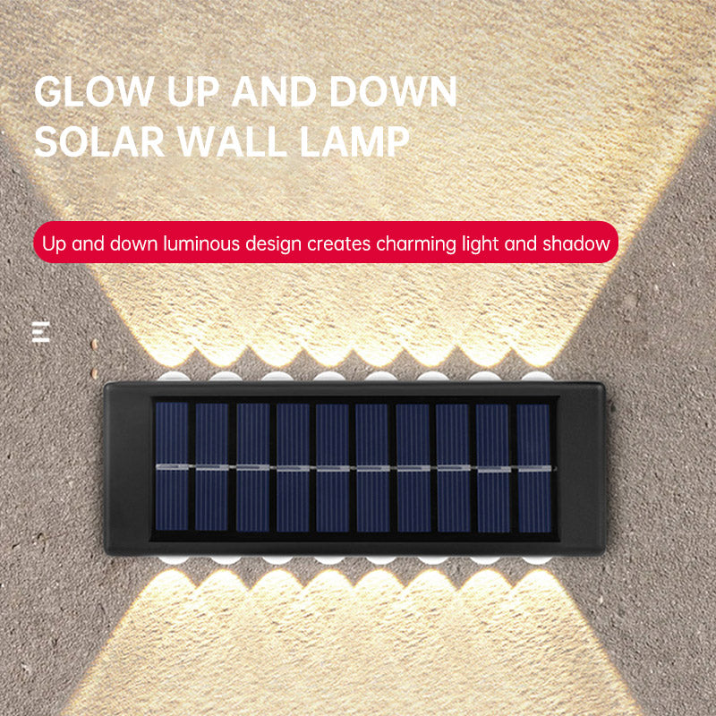 Solar Dual Head- Wall Lamp Outdoors