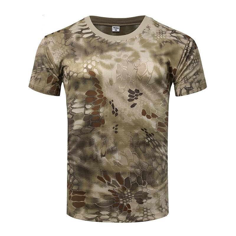 Camouflage Tactical Shirt Short Sleeve Men's