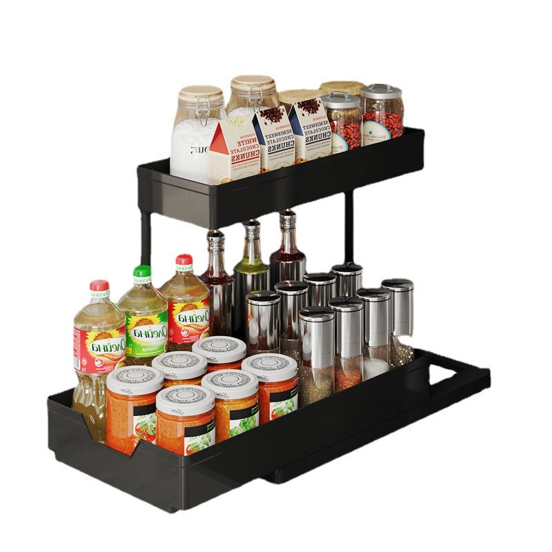 Kitchen L-Shaped Sink Storage Rack