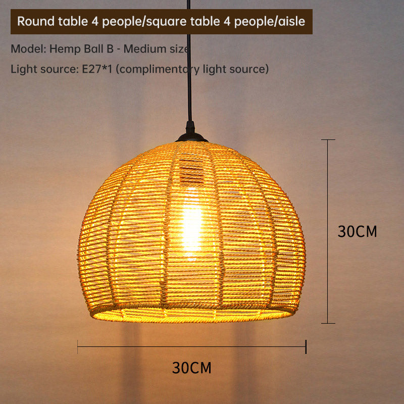 Chandelier Hemp Rope- Lampshade