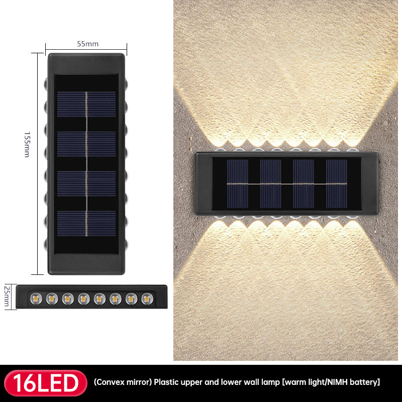 Solar Dual Head- Wall Lamp Outdoors