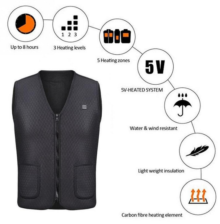 Heated vest