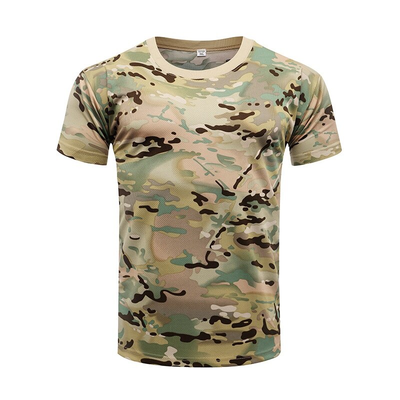 Camouflage Tactical Shirt Short Sleeve Men's