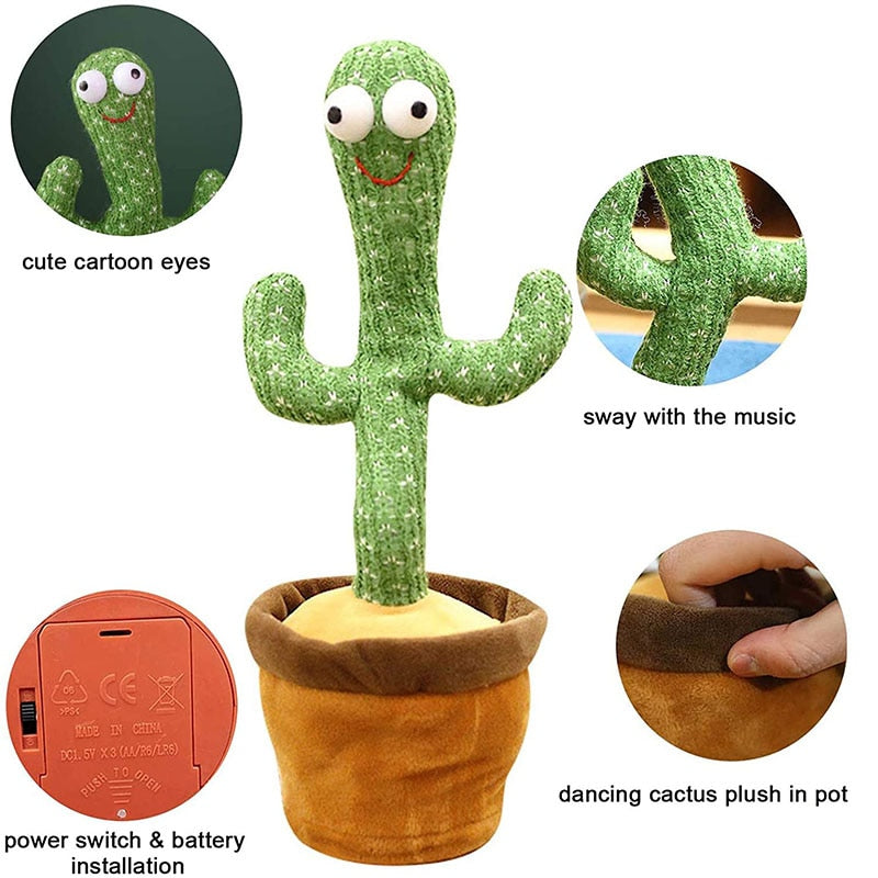 Dancing Interactive Cactus Toy