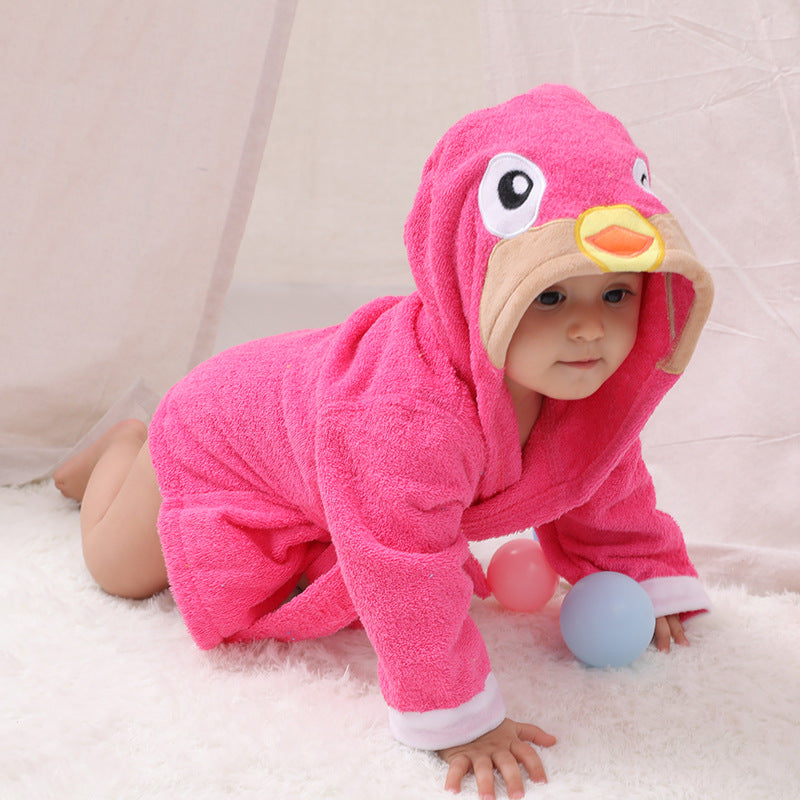 Baby Hooded Animal Bathrobe