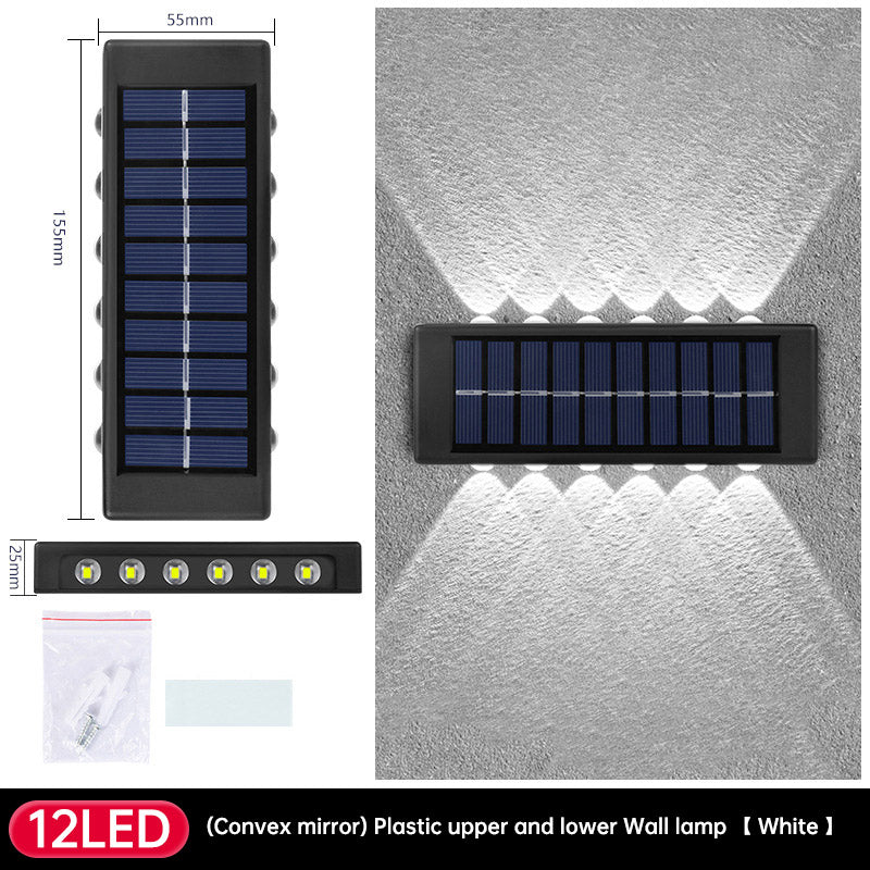 Solar Dual Head- Wall Lamp Outdoors