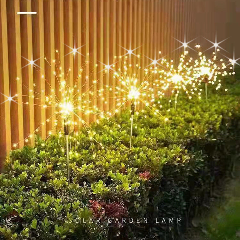 LED Solar Ground Fireworks- Outdoor Lights