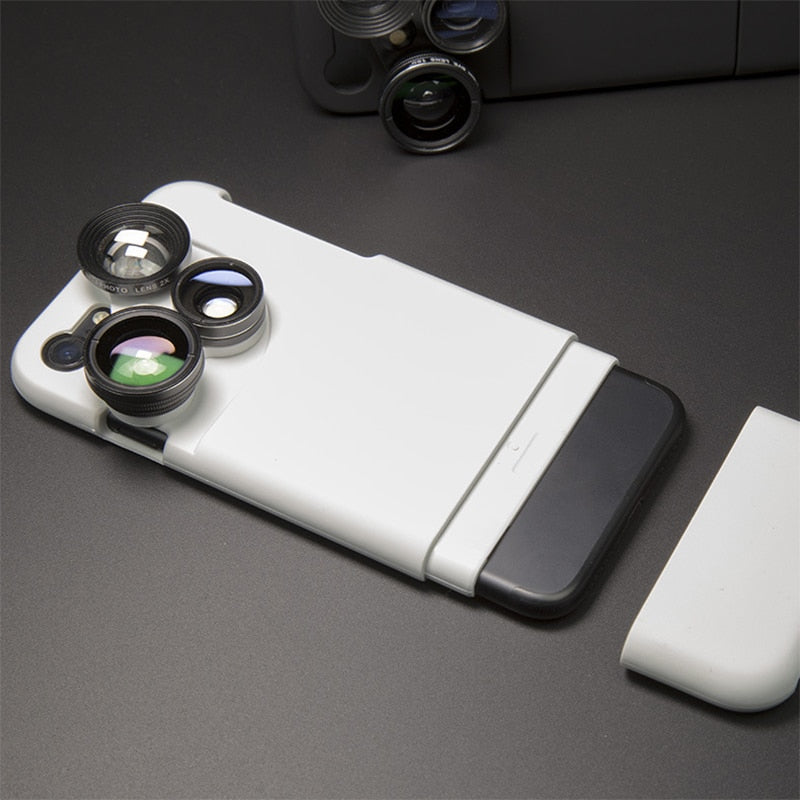 Mobile Phone Lens Cases- Full Coverage For iPhone - 4 in 1