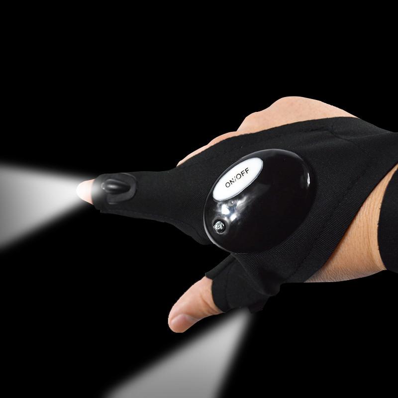 Fingerless Fishing LED Glove