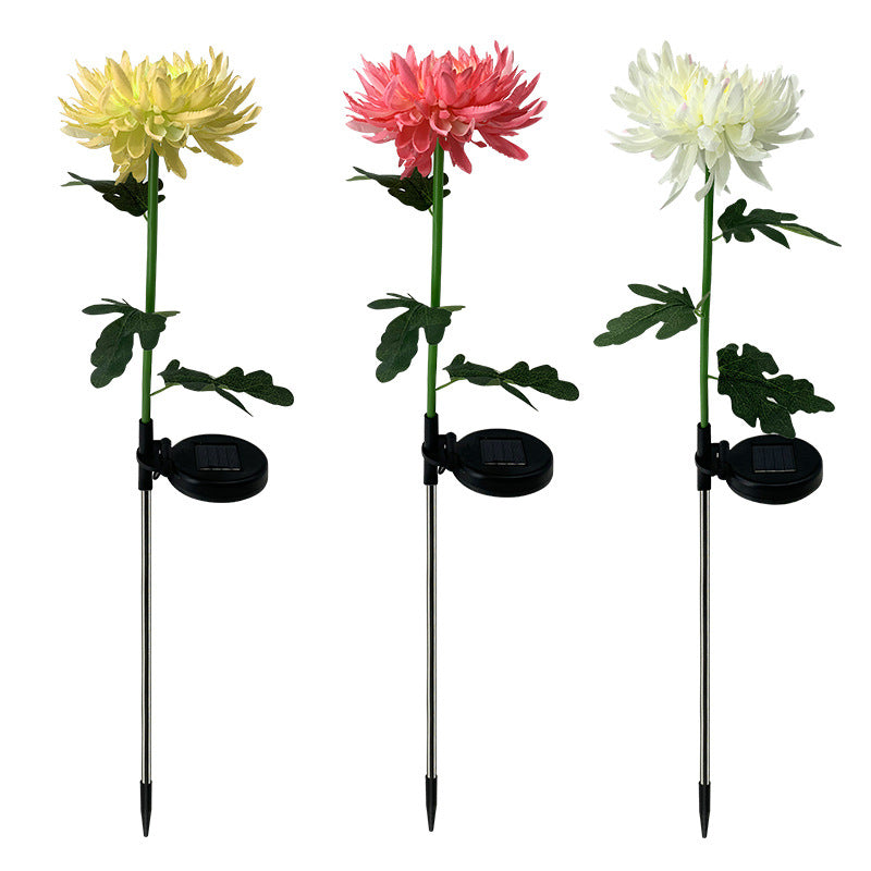 New Solar Chrysanthemum Lamps -Outdoors