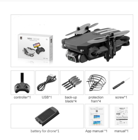 Pocket Drone 4k- Quadcopter Foldable Toy