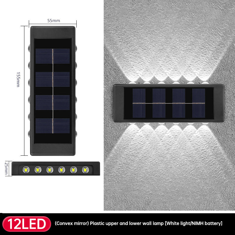 Solar Dual Head- Wall Lamp Outdoors