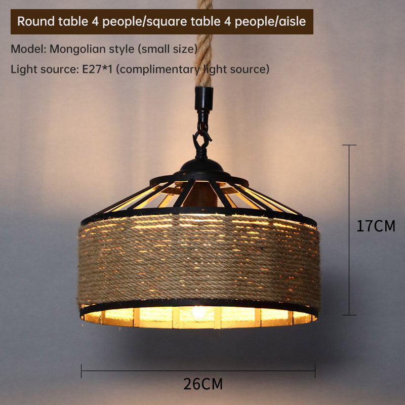 Chandelier Hemp Rope- Lampshade