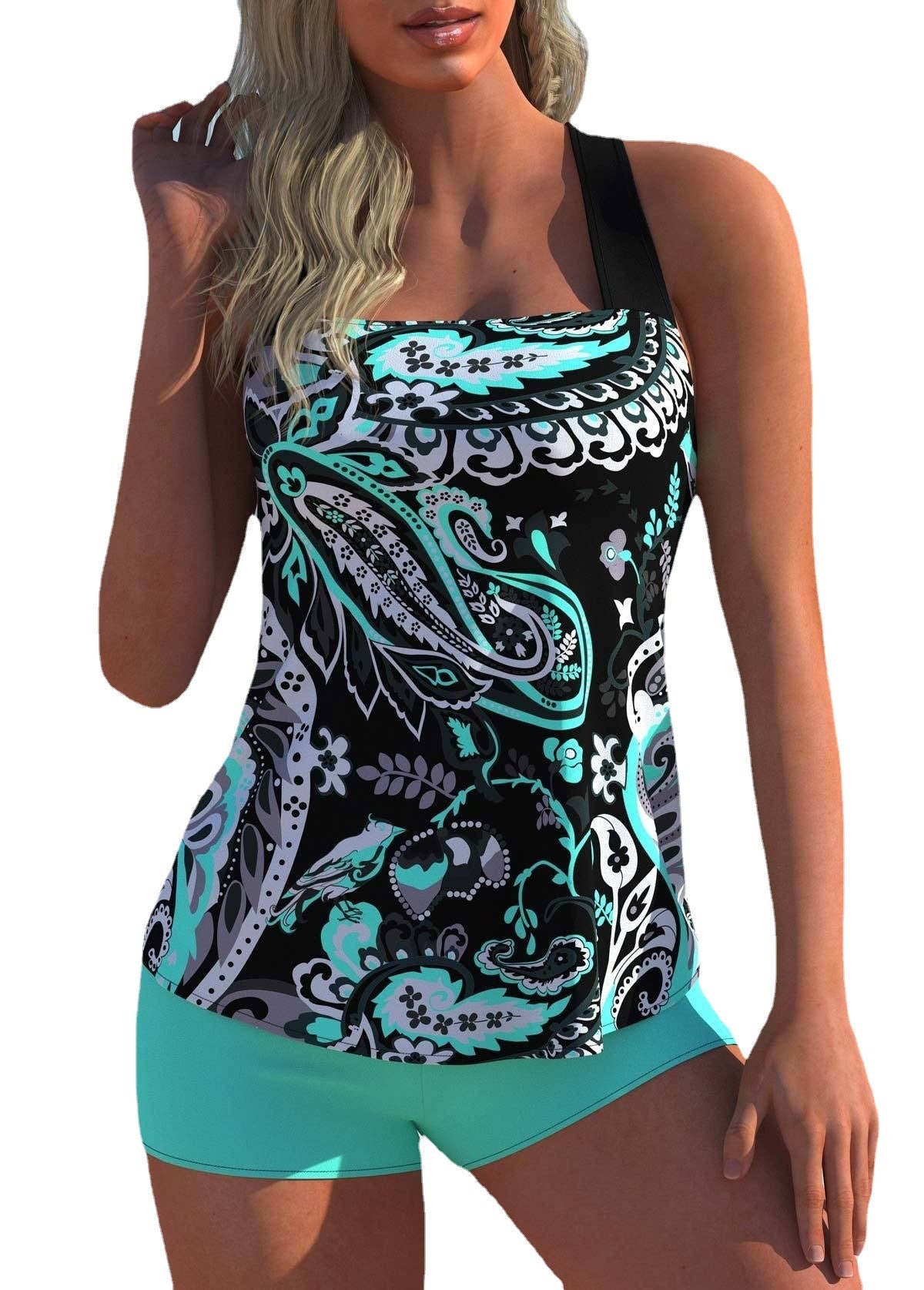 Large Swimsuit Printed Swimsuit