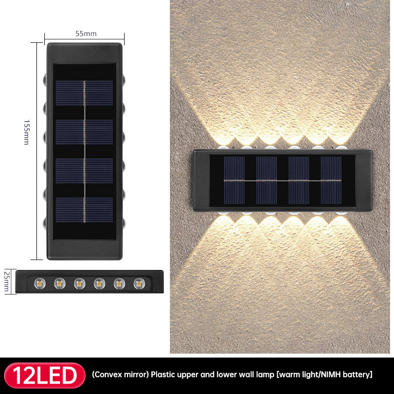 Solar Dual Head- Wall Lamp Outdoors