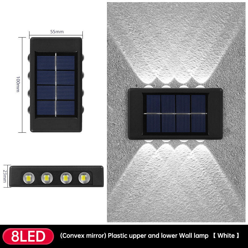 Solar Dual Head- Wall Lamp Outdoors