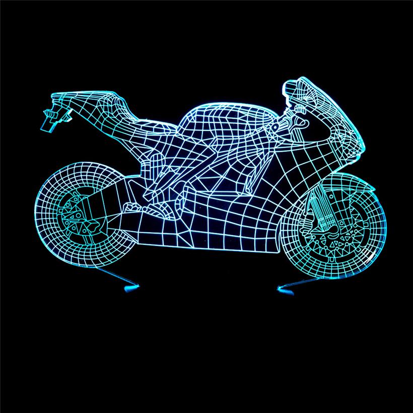 Creative Motorcycle -Model Light- 3D Illusion