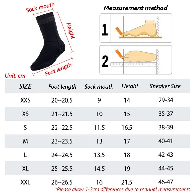 3MM Diving/ Snorkeling Socks