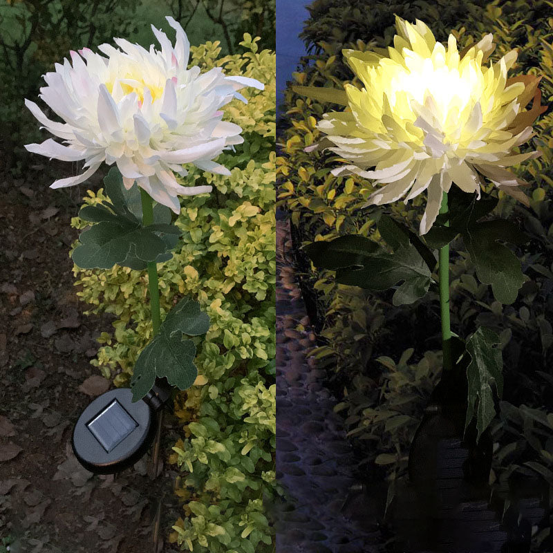 New Solar Chrysanthemum Lamps -Outdoors