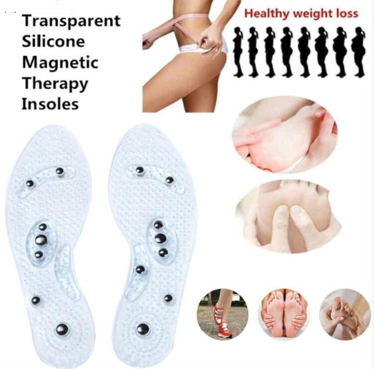 Shoe Gel Insoles Feet Magnetic Therapy x 1 Pair