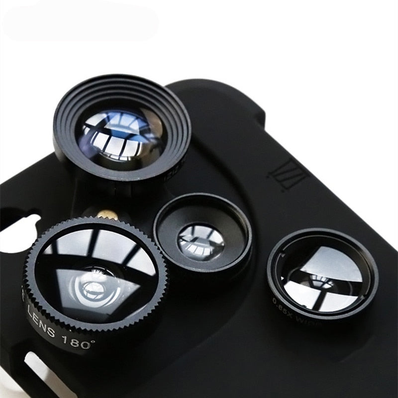 Mobile Phone Lens Cases- Full Coverage For iPhone - 4 in 1