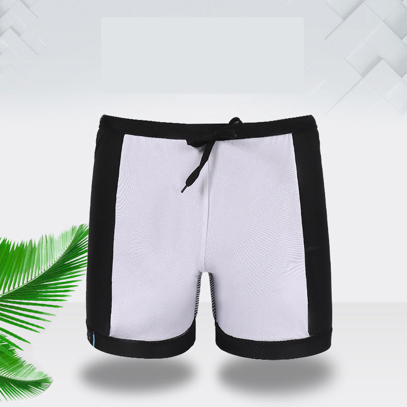 Large Size Striped Adult Swimming Trunks