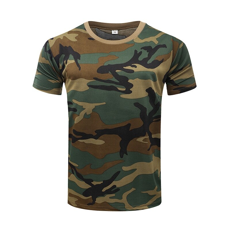 Camouflage Tactical Shirt Short Sleeve Men's